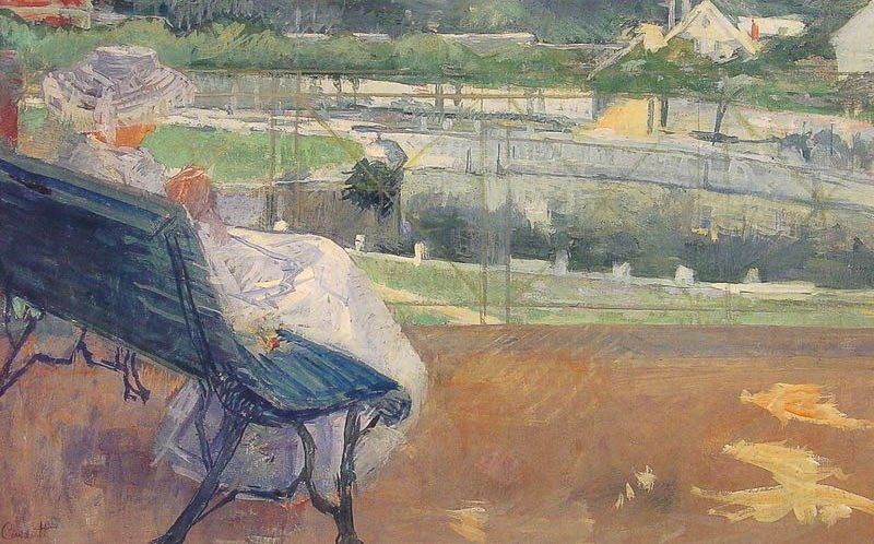 Mary Cassatt Lydia Seated On A Terrace Crocheting
